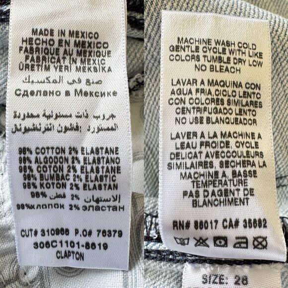 bebe Jeans Womens Size 28 Light Wash Low Rise Skinny Distressed Denim Zippers - Picture 12 of 16